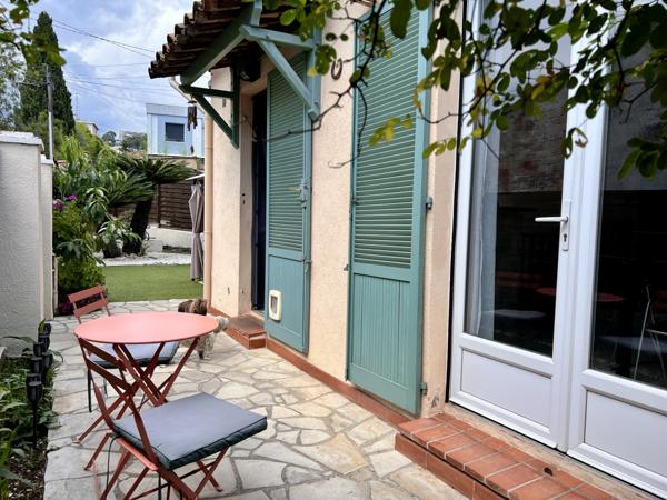 Le Cannet (06110) LE CANNET MAIRIE: CALME MAISON 3 PIÈCES, DOUBLE SALON, JARDIN, CAVE ET ATELIER