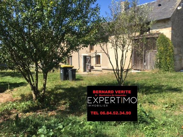 Menetou-Salon (18510) Maison en Pierre de Type Longère 4 Pièces de 94m2 + Grange et dépendances