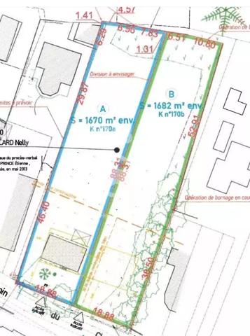 PORNICHET, terrain constructible de 1 682 m²