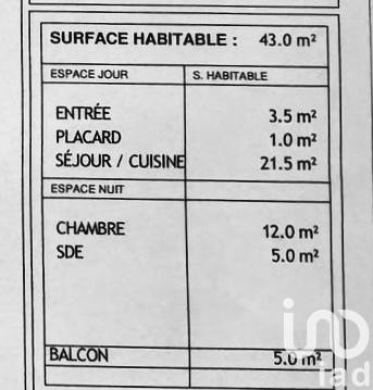 Appartement à vendre 2 pièces 43 m² Moissy-Cramayel