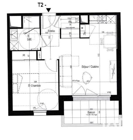 Appartement à vendre 2 pièces 43,96 m² La Rochelle