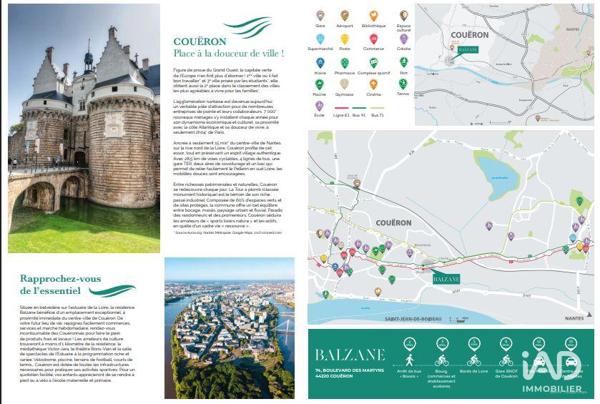 Appartement à vendre 3 pièces 55 m² Couëron