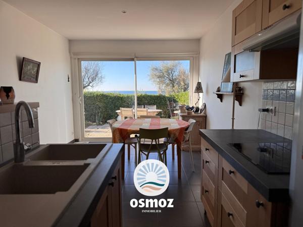 Appartement type 3 avec jardin de 40 m²  vue mer !