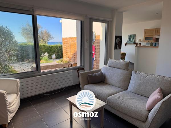 Appartement type 3 avec jardin de 40 m²  vue mer !