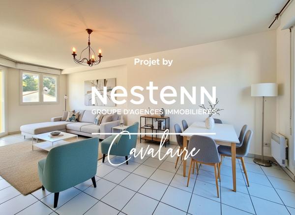 Coeur de ville Cavalaire-sur-Mer - 63 m² - Dernier étage - 2 chambres - 2 terrasses 75 m² et garage