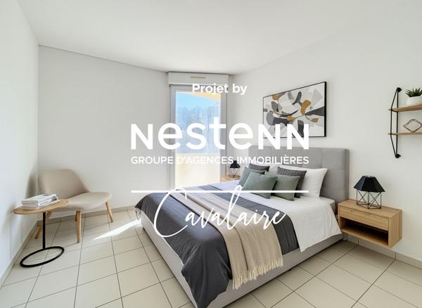 Coeur de ville Cavalaire-sur-Mer - 63 m² - Dernier étage - 2 chambres - 2 terrasses 75 m² et garage