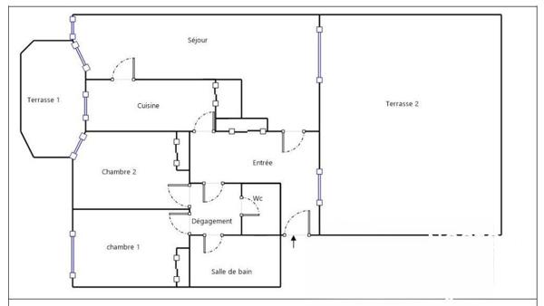 Coeur de ville Cavalaire-sur-Mer - 63 m² - Dernier étage - 2 chambres - 2 terrasses 75 m² et garage