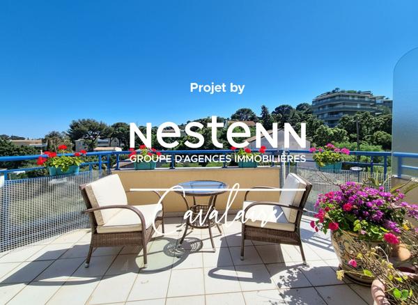 Coeur de ville Cavalaire-sur-Mer - 63 m² - Dernier étage - 2 chambres - 2 terrasses 75 m² et garage