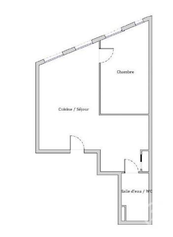 Appartement T2 à vendre  2 pièces - 47,79 m2 LYON - 69005