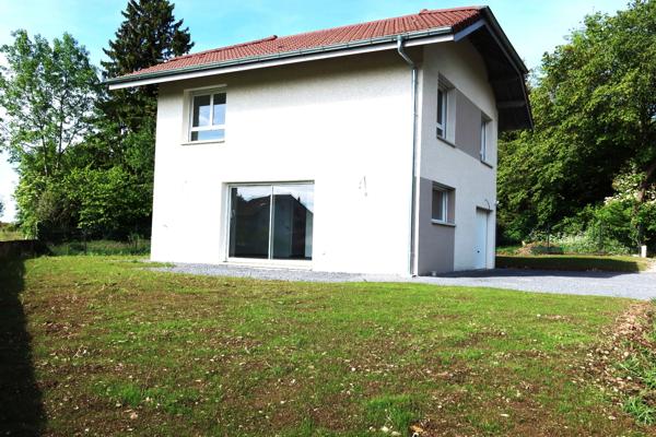 74500 FETERNES à 5mn EVIAN (embarcadère)villa 2025 type F4/5 de 110m²hab au calme et ensoleillé sur 460m² terr plat.