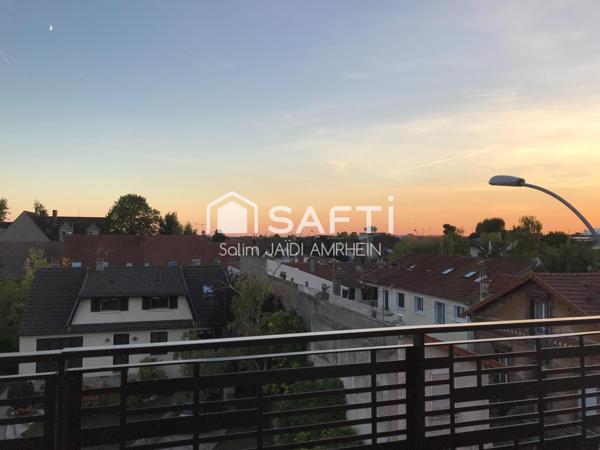 Duplex lumineux, terrasse, Villiers, métro proche