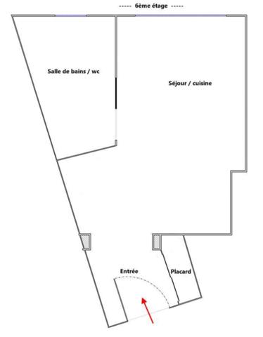 Appartement 1 pièce - 22 m² Exclusivité efficity