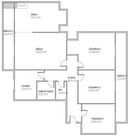 Appartement à vendre à Bordeaux en Gironde (33200), ref : 144/676   
Caudéran Centre