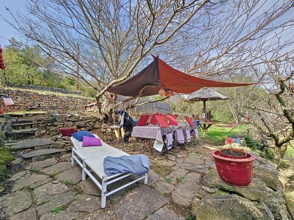 Mas T3 avec vue imprenable et terrain de caractère sur les hauteurs de Bédarieux – Environnement rare