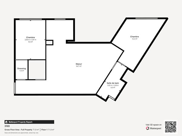 Appartement PALAISEAU 3 pièces 66.10 m²