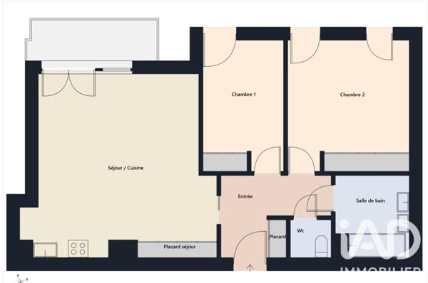 Appartement à vendre 3 pièces 69,16 m² Châtenay-Malabry