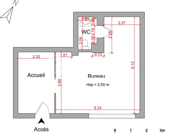 Location Local commercial 2 pièces 36.83 m² - 20 RUE MAX DORMOY Port St Louis Du Rhone 13230