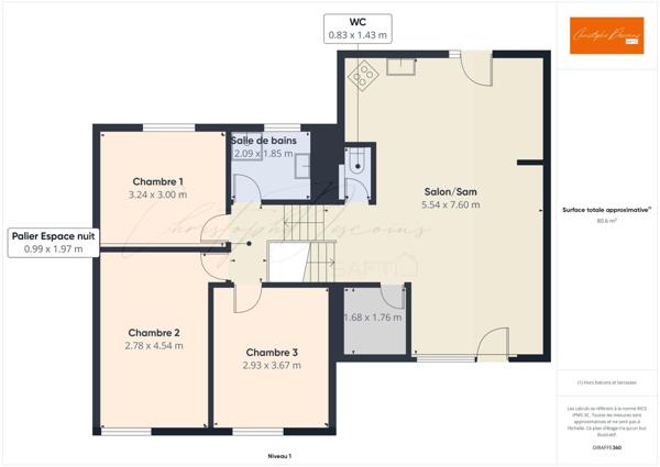 Maison 85 m² avec jardin de 458 m² – Mayenne