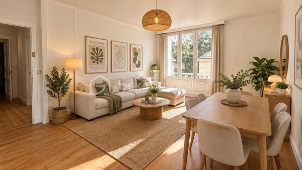 Idéalement situé à Caen, rue du Gaillon, à proximité du centre-ville, des commerces, des transports et de l’université, découvrez cet appartement T4 offrant de beaux volumes et une superficie de 96,91 m² Loi Carrez.

Situé au 3e étage sans ascenseur, il se compose d’une entrée, d’un séjour-salon, d’une cuisine avec arrière-cuisine, de trois chambres, d’une salle d’eau, d’un WC indépendant ainsi que de dégagements et espaces de rangement.

Les charges de copropriété comprennent notamment le chauffage collectif, l’eau chaude et l’eau froide.

Possibilité d’acquérir en complément un garage et une cave.

Grâce à sa belle superficie et à sa situation au cœur de Caen, cet appartement conviendra aussi bien à une résidence principale qu’à un projet d’investissement.

Pour tout renseignement complémentaire ou pour organiser une visite, contactez-nous.