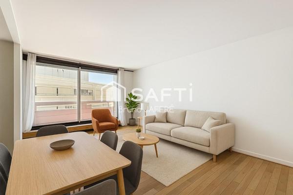 Paris 15 - 3 pièces avec terrasse, 66 m²,  2 CH, terrasse 5,5 m², accès handicapé