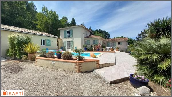 Maison 165m2, 3/4 chambres, piscine, garage, terrain 6033m2