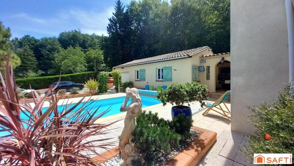 Maison 165m2, 3/4 chambres, piscine, garage, terrain 6033m2