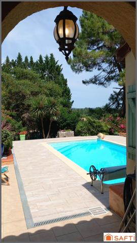 Maison 165m2, 3/4 chambres, piscine, garage, terrain 6033m2