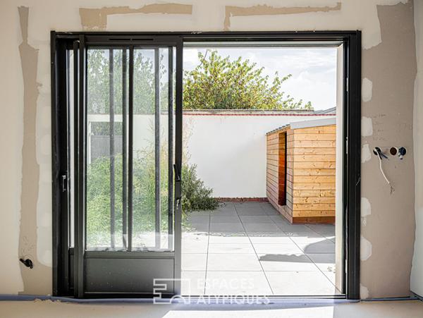 Duplex avec jardin à aménager dans une copropriété de standing