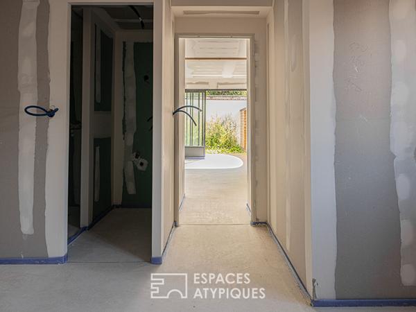 Duplex avec jardin à aménager dans une copropriété de standing