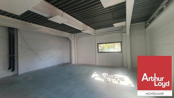 MONTÉLIMAR NORD – AXE DÉVIATION RN7 – À LOUER BUREAUX AVEC ESPACE DE STOCKAGE DE 150 m² AVEC PARKING