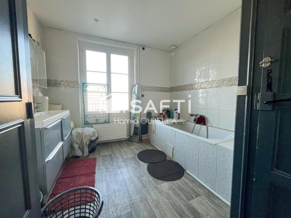 Ensemble immobilier 152 m² à Alençon – Maison rénovée + grand garage + appartement indépendant  – Revenu locatif immédiat