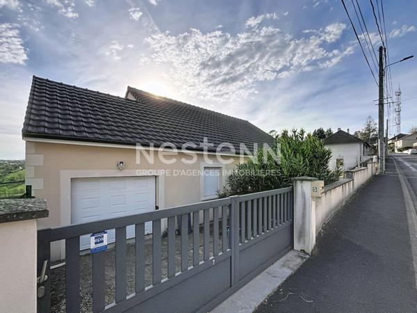 Maison à vendre Brive la Gaillarde - vie de plain pied - Quartier Rollinat - sous-sol aménageable - 3 chambres