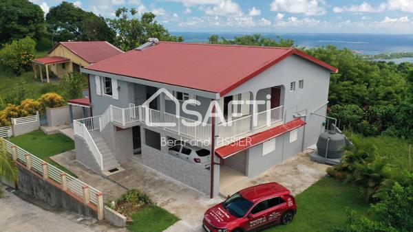 Maison au Vauclin avec vue mer, terrain et potentiel