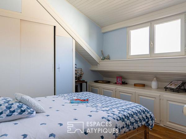 Meulière de charme avec jardin paysager