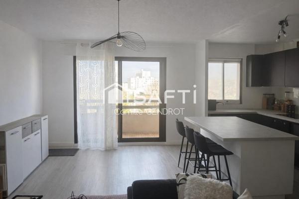 Joli T3 lumineux au dernier étage d’une résidence de standing