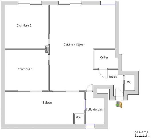 Appartement à vendre 3 pièces 52 m² Croix