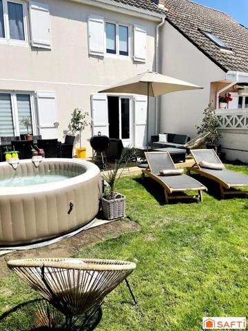 Maison 88 m² avec jardin, garage et parking.