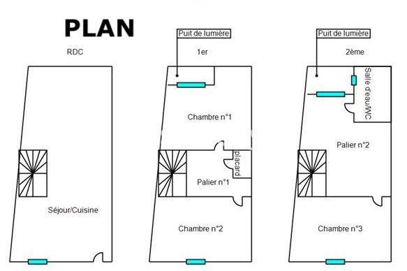 Maison 4 pièces - 72 m²