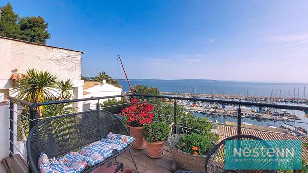 ISTRES, Les Heures Claires, Vue panoramique, Maison plain-pied type 59m² + studio indépendant de 16m², garage, terrasses, jardin et cave