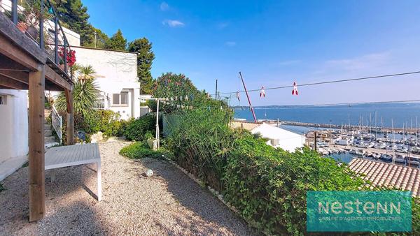 ISTRES, Les Heures Claires, Vue panoramique, Maison plain-pied type 59m² + studio indépendant de 16m², garage, terrasses, jardin et cave