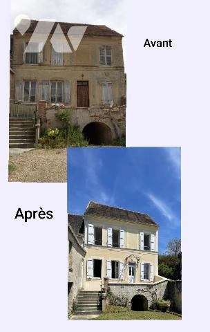 Voulx, maison rénovée de 96 m² 4 Pièces grenier avec dépendances sur 758 m² de terrain clos de murs.