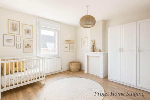 Maison Semi individuelle semi plain pied 136m² avec 3 chambres dont deux à rénover, Jardin, Terrain constructible non attenant