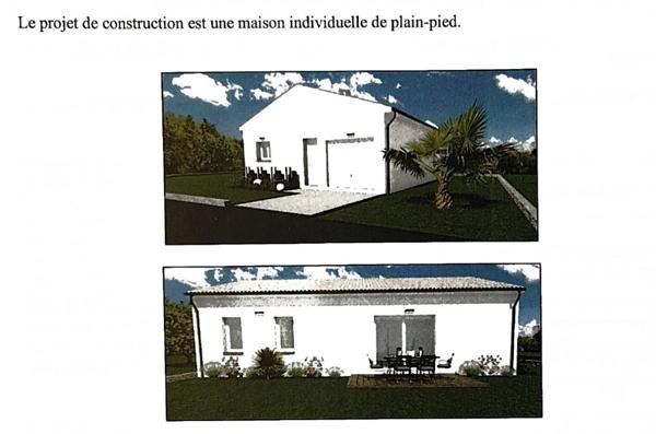 Terrain constructible 443 m²  - Centre-bourg de Nailloux  - Environnement résidentiel