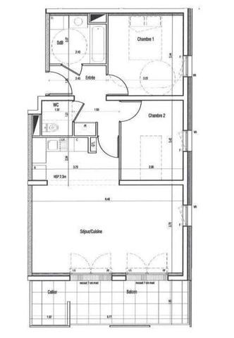Appartement 3 pièces                                        - 44800 Saint-Herblain - Sillon de Bretagne Réf : 12456