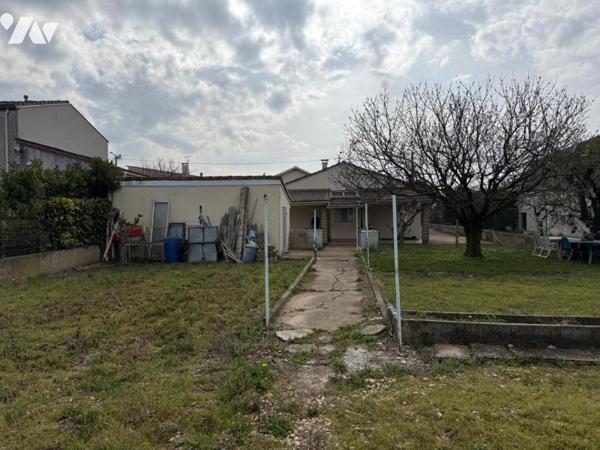 BOURG-LES-VALENCE- Maison T4 avec garage et cabanon