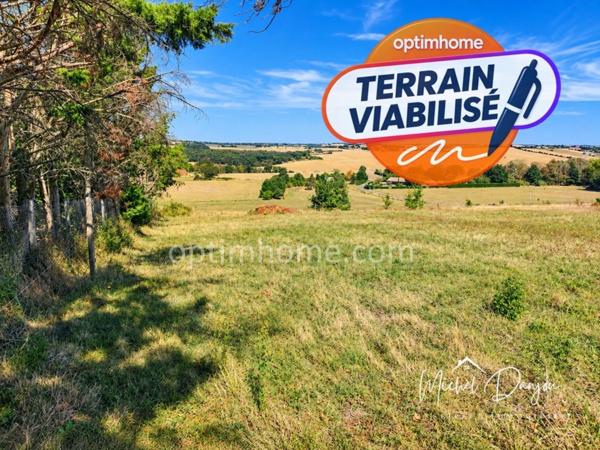 Odars - Terrain viabilisé de 1 862 m² avec vue imprenable sur le lauragais