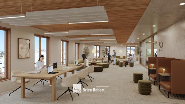 Bureau à louer Lyon 6ème rooftop végétalisé et patio aménagé