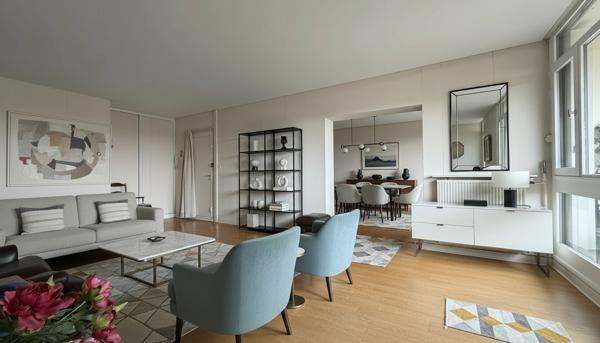 superbe appartement de standing, 2 chambres, double pièce, jardin de Lonchamps.