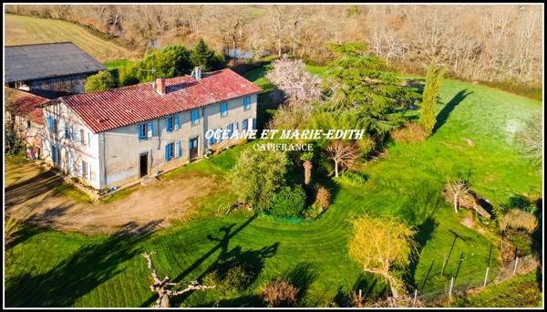 Propriéte agricole secteur EAUZE (32) Maison Gasconne 10 Pièces + Nombreux hangars 2 LACS SANS VIS à VIS