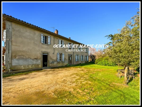 Propriéte agricole secteur EAUZE (32) Maison Gasconne 10 Pièces + Nombreux hangars 2 LACS SANS VIS à VIS